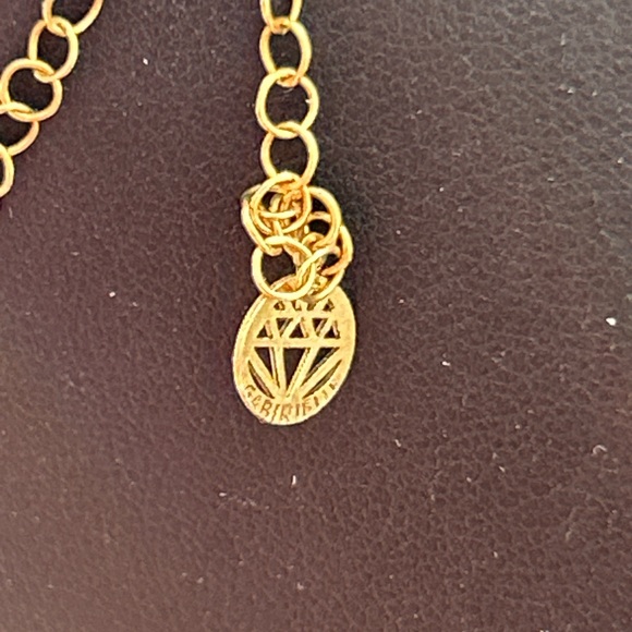 GABI RIELLE NEW
Love in Bloom 14K Gold Vermeil Sterling Silver & Enamel Initial - Picture 5 of 6